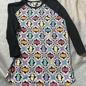 LuLaRoe Disney Randy Tee Black and White Minnie Mouse Graphic Top